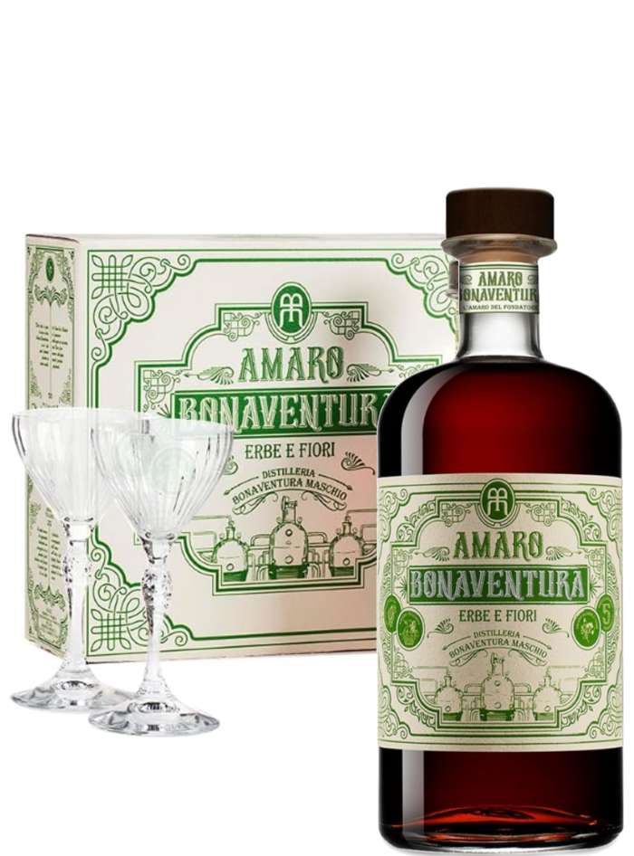 CONF.AMARO ALLE ERBE 70CL+2BICCH BONAVENTURA MASCHIO CONF.AMARO ALLE ERBE 70CL+2BICCH BONAVENTURA MASCHIO