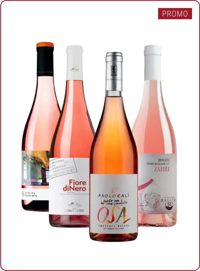 Pacchetto degustazione Vini Rosati Siciliani Pacchetto degustazione Vini Rosati Siciliani