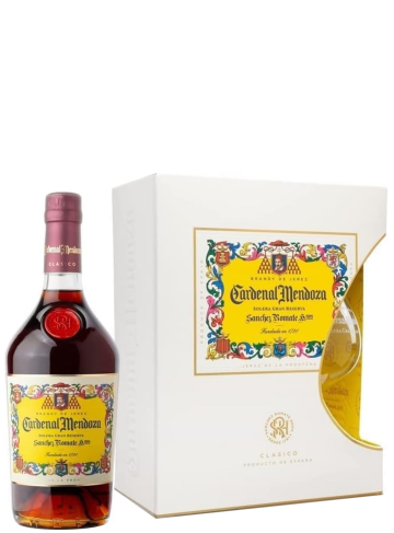 Brandy Gran Reserva Cardenal Mendoza  + Bicchiere 