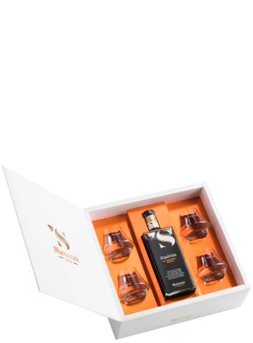 Cofanetto Campione Italia liquir. calici Mantovani