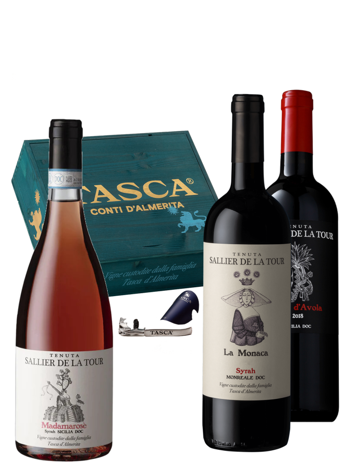 C.L. TRIS LA MONACA2020-SYRAH 2021-MADAMAROSE 2022 TASCA